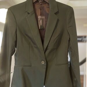 Express Deep Hunter Green fitted Blazer- Great for the Holidays!